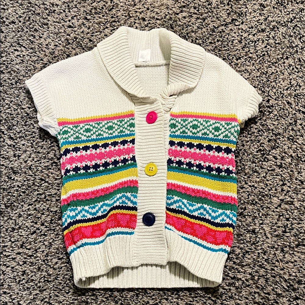 Carter's Multicolor Knit Sweater Vest